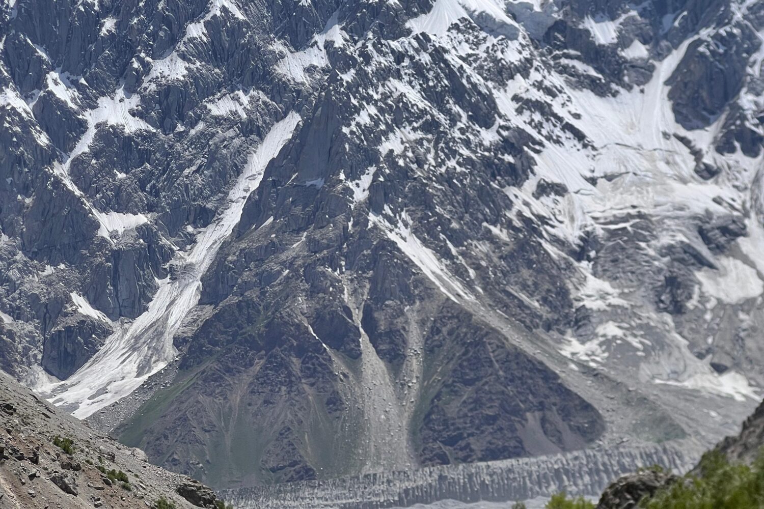 Batura Glacier's towering peaks